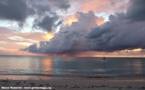 Tramonto spettacolare, Cape Santa Maria Beach Resort, Long Island, Bahamas. Autore e Copyright Marco Ramerini