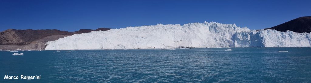 Il fronte del Ghiacciaio Eqi, Groenlandia. Autore e Copyright Marco Ramerini